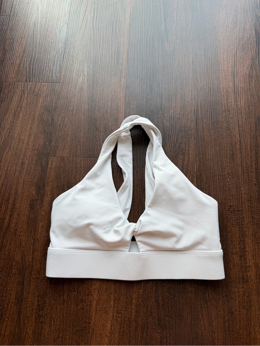 Fabletics White Criss cross sports bra